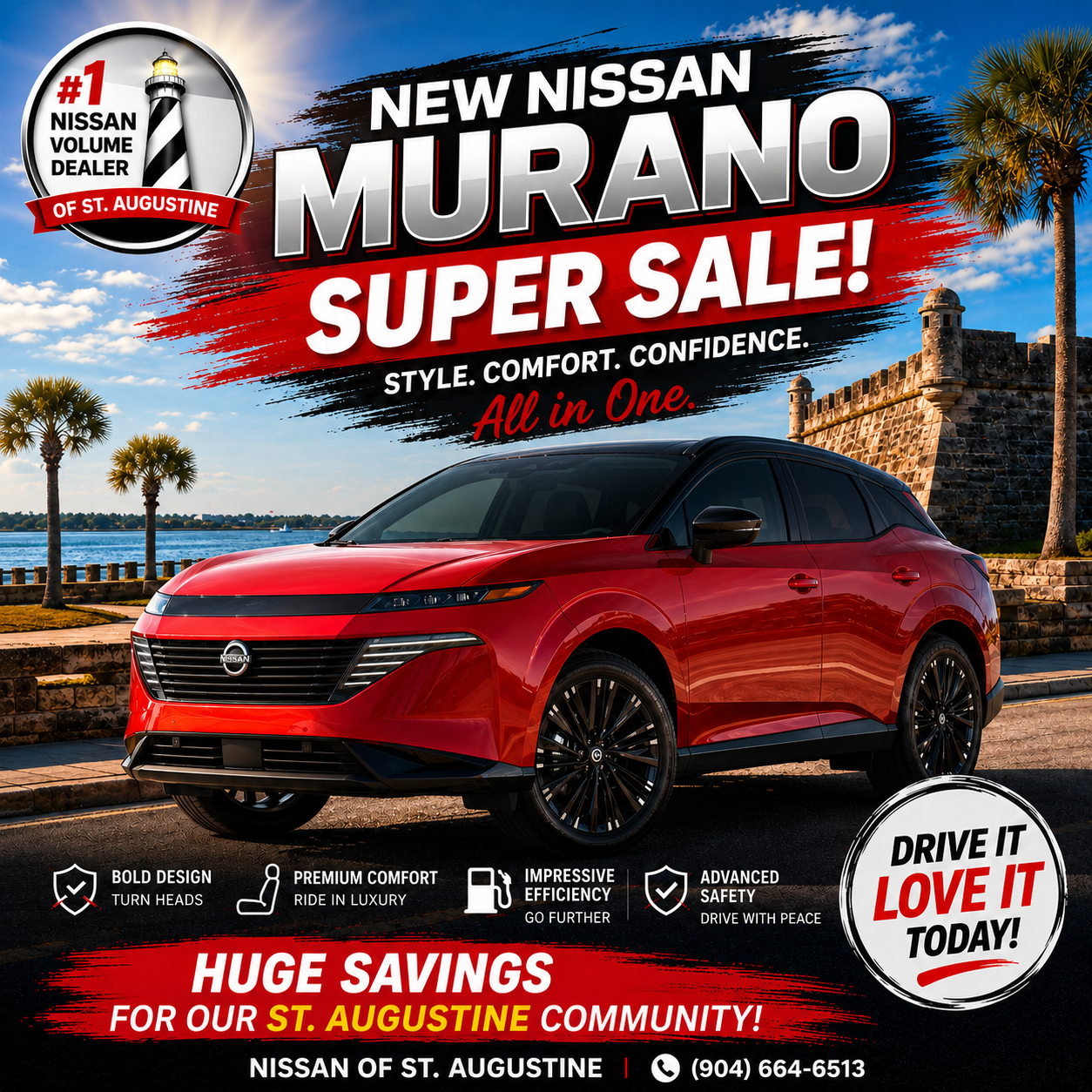 Nissan Murano super sale Facebook campaign creative