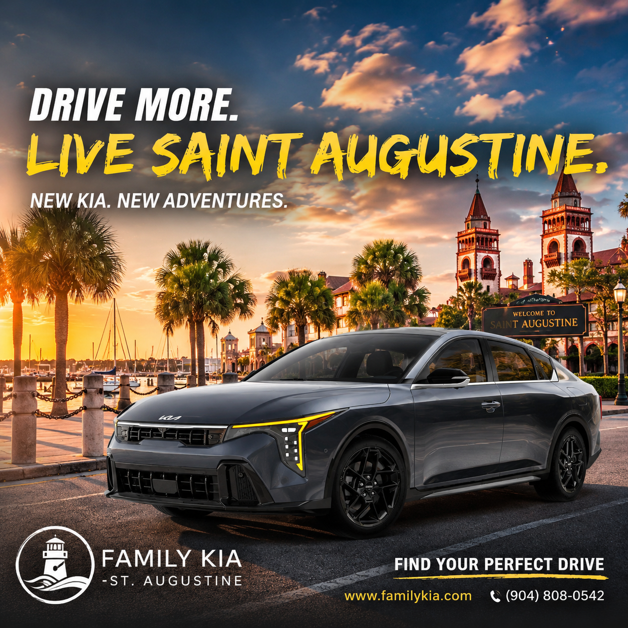 Family Kia St Augustine Facebook campaign creative