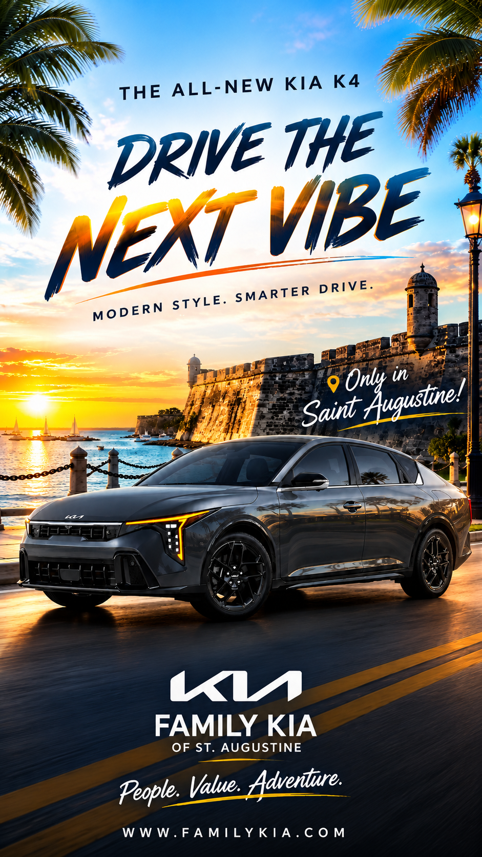 Family Kia K4 Facebook campaign creative